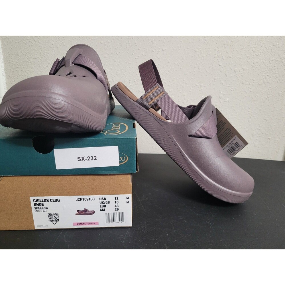 Chaco Chillos Clog Sparrow Purple Womens 12 Comfort Recovery Clogs NWB JCH109160